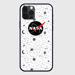 Чехол для iPhone 12 Pro NASA: Moonlight, цвет: 3D-черный