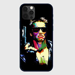 Чехол для iPhone 12 Pro Terminator Art, цвет: 3D-черный