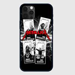 Чехол для iPhone 12 Pro Metallica Band, цвет: 3D-черный