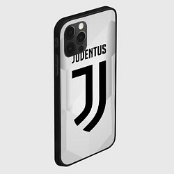 Чехол для iPhone 12 Pro FC Juventus: Silver Original, цвет: 3D-черный — фото 2