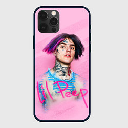 Чехол для iPhone 12 Pro Lil Peep: Pink Style, цвет: 3D-черный