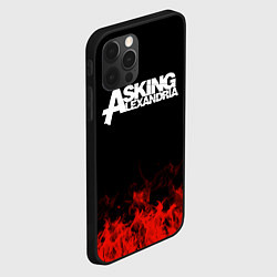 Чехол для iPhone 12 Pro Asking Alexandria: Flame, цвет: 3D-черный — фото 2