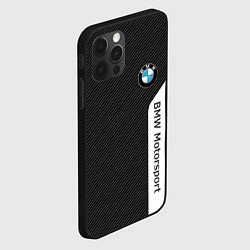 Чехол для iPhone 12 Pro BMW CARBON БМВ КАРБОН, цвет: 3D-черный — фото 2