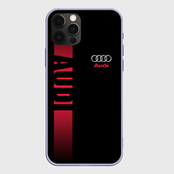 Чехол для iPhone 12 Pro Audi: Black Sport, цвет: 3D-светло-сиреневый