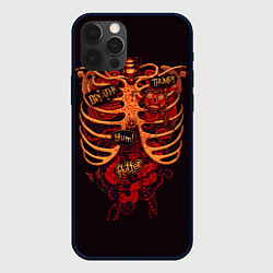 Чехол для iPhone 12 Pro Человеческий скелет, цвет: 3D-черный