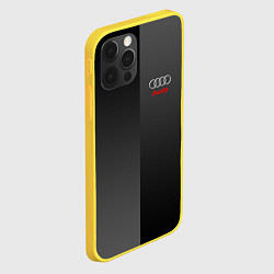 Чехол для iPhone 12 Pro Audi: Metallic Style, цвет: 3D-желтый — фото 2