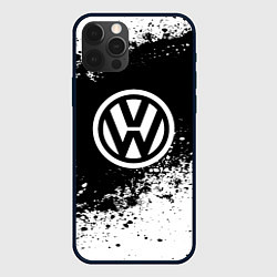 Чехол для iPhone 12 Pro Volkswagen: Black Spray, цвет: 3D-черный