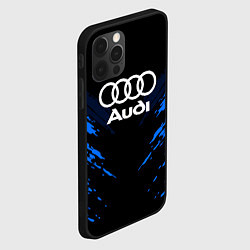 Чехол для iPhone 12 Pro Audi: Blue Anger, цвет: 3D-черный — фото 2