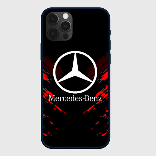 Чехол iPhone 12 Pro Mercedes-Benz: Red Anger / 3D-Черный – фото 1