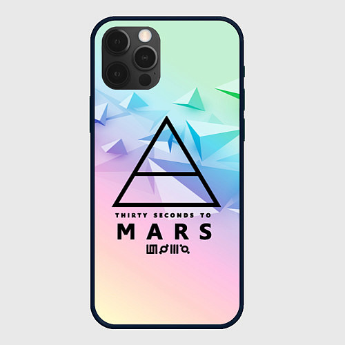 Чехол iPhone 12 Pro 30 Seconds to Mars / 3D-Черный – фото 1