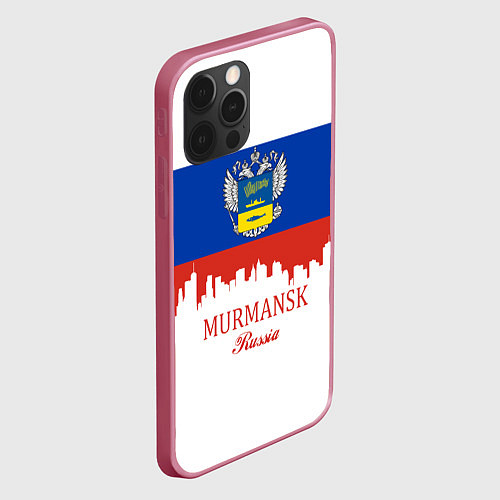 Чехол iPhone 12 Pro Murmansk: Russia / 3D-Малиновый – фото 2