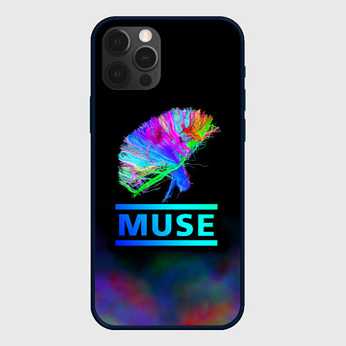 Чехол iPhone 12 Pro Muse: Neon Flower / 3D-Черный – фото 1