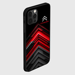 Чехол для iPhone 12 Pro Citroen: Red sport, цвет: 3D-черный — фото 2