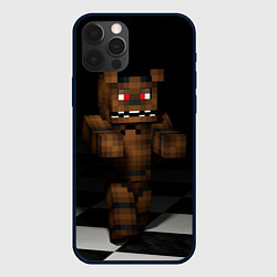 Чехол для iPhone 12 Pro Minecraft: Freddy FNAF, цвет: 3D-черный