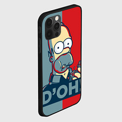 Чехол для iPhone 12 Pro Homer Simpson DOH!, цвет: 3D-черный — фото 2