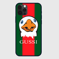 Чехол для iPhone 12 Pro GUSSI Beak, цвет: 3D-черный