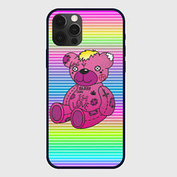Чехол для iPhone 12 Pro Lil Peep Bear, цвет: 3D-черный