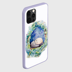 Чехол для iPhone 12 Pro Сказочный Тоторо, цвет: 3D-светло-сиреневый — фото 2