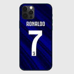 Чехол для iPhone 12 Pro Ronaldo 7: Blue Sport, цвет: 3D-черный