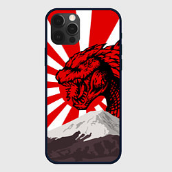 Чехол для iPhone 12 Pro Japanese Godzilla, цвет: 3D-черный