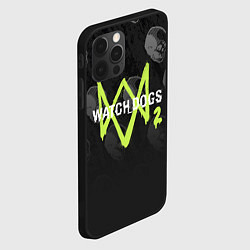 Чехол для iPhone 12 Pro Watch Dogs 2: Skulls Pattern, цвет: 3D-черный — фото 2