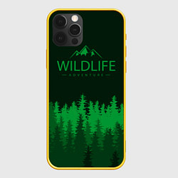 Чехол для iPhone 12 Pro Wildlife Adventure, цвет: 3D-желтый