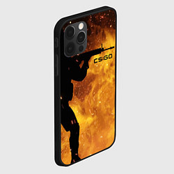 Чехол для iPhone 12 Pro CS:GO Dark Fire, цвет: 3D-черный — фото 2