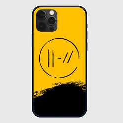 Чехол для iPhone 12 Pro 21 Pilots: Yellow Logo, цвет: 3D-черный