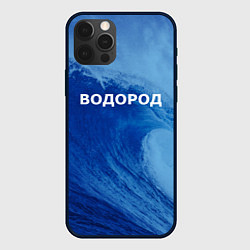 Чехол для iPhone 12 Pro Вода: водород - парные, цвет: 3D-черный