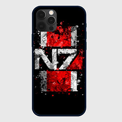 Чехол для iPhone 12 Pro Mass Effect N7, цвет: 3D-черный