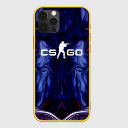 Чехол для iPhone 12 Pro CS:GO Waves Skin, цвет: 3D-желтый