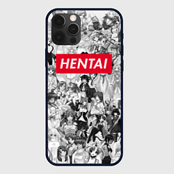 Чехол для iPhone 12 Pro HENTAI, цвет: 3D-черный