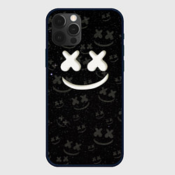 Чехол для iPhone 12 Pro Marshmello Cosmos pattern, цвет: 3D-черный
