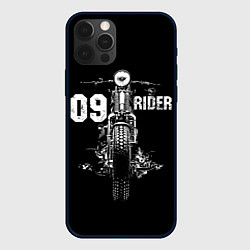 Чехол для iPhone 12 Pro 09 Rider, цвет: 3D-черный