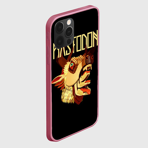 Чехол iPhone 12 Pro Mastodon: Leviathan / 3D-Малиновый – фото 2
