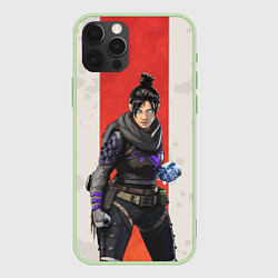 Чехол для iPhone 12 Pro Apex Legends: Wraith, цвет: 3D-салатовый