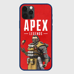 Чехол для iPhone 12 Pro Apex Legends: Red Caustic, цвет: 3D-тёмно-синий