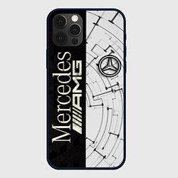 Чехол для iPhone 12 Pro Mercedes AMG: Techno Style, цвет: 3D-черный