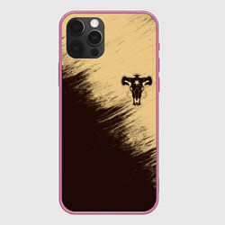Чехол для iPhone 12 Pro Black Clover, цвет: 3D-малиновый