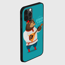 Чехол для iPhone 12 Pro Welcome to Russia - bear, цвет: 3D-черный — фото 2