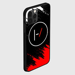 Чехол для iPhone 12 Pro 21 Pilots: Black & Red, цвет: 3D-черный — фото 2