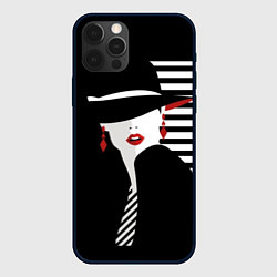 Чехол для iPhone 12 Pro Fashion, цвет: 3D-черный