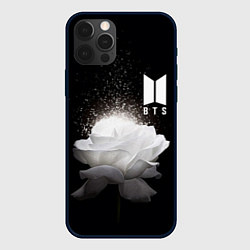 Чехол для iPhone 12 Pro BTS Flower, цвет: 3D-черный