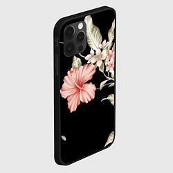 Чехол для iPhone 12 Pro Красивые Цветочки, цвет: 3D-черный — фото 2