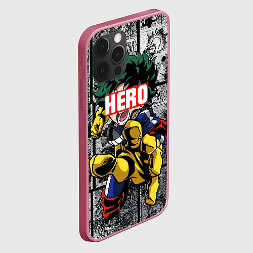 Чехол iPhone 12 Pro Deku Плашка переносная / 3D-Малиновый – фото 2