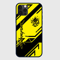 Чехол для iPhone 12 Pro Cyberpunk 2077: Yellow Samurai, цвет: 3D-черный