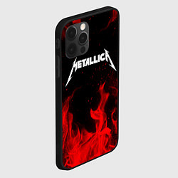 Чехол для iPhone 12 Pro METALLICA НА СПИНЕ, цвет: 3D-черный — фото 2