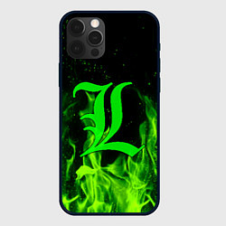 Чехол для iPhone 12 Pro L letter flame, цвет: 3D-черный