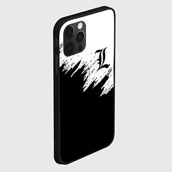 Чехол для iPhone 12 Pro L letter line, цвет: 3D-черный — фото 2