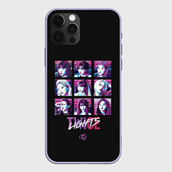 Чехол для iPhone 12 Pro TWICE, цвет: 3D-светло-сиреневый